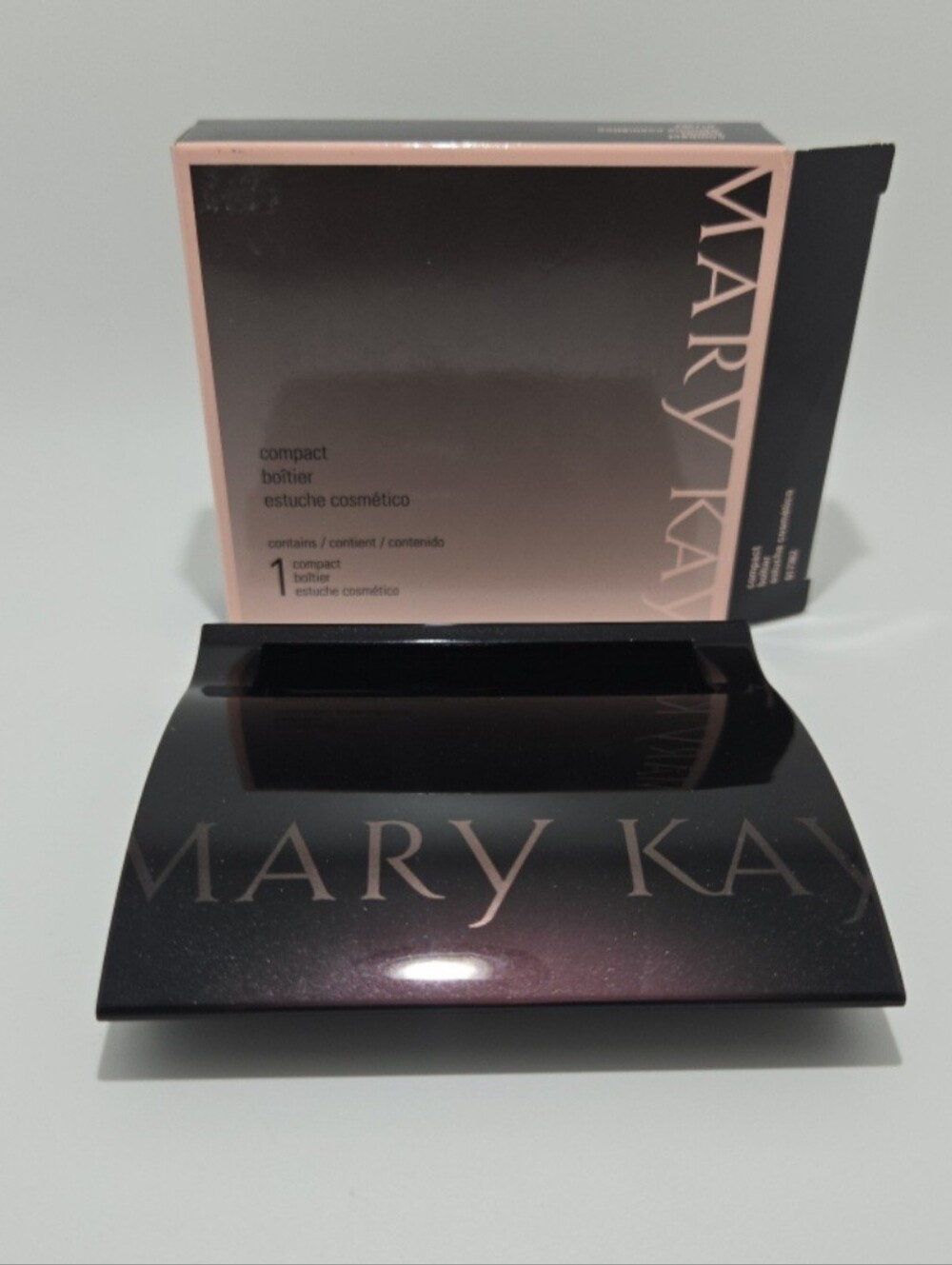 Mary Kay Press-On Nails Case – Shimmering Plum and Black